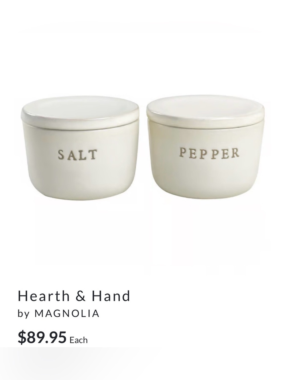 Hearth & Hand Salt & Pepper Set